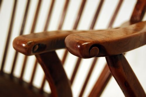 fig 2. Pair of Windsor Country Elm Stick Chairs Antique c1860