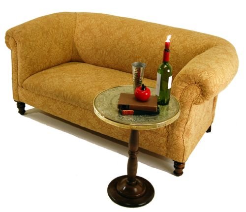Ofa 2 Seater Antique Victorian Couch Settee Drop-arm
