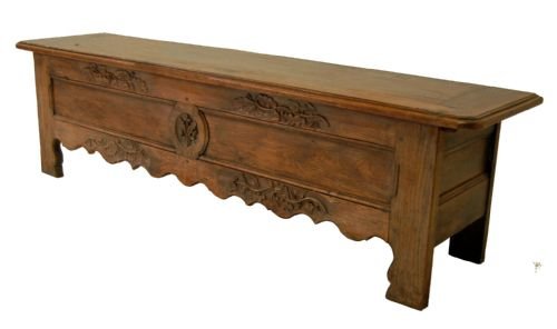 Oak Coffer Chest Trunk Box Long Low Window Bench Seat