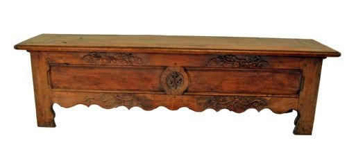 fig 1. Oak Coffer Chest Trunk Box Long Low Window Bench Seat