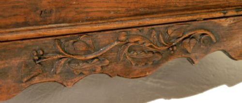 fig 3. Oak Coffer Chest Trunk Box Long Low Window Bench Seat