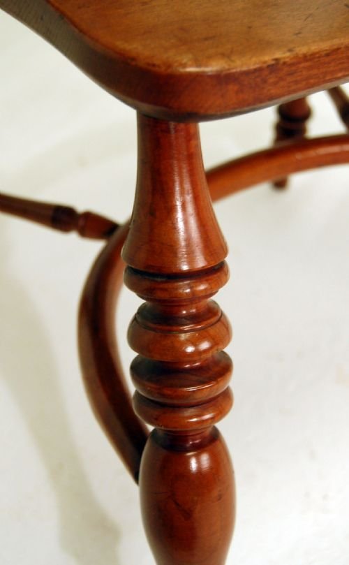 fig 2. Windsor Country Yew Elm Crinoline Stretcher Stick Chair