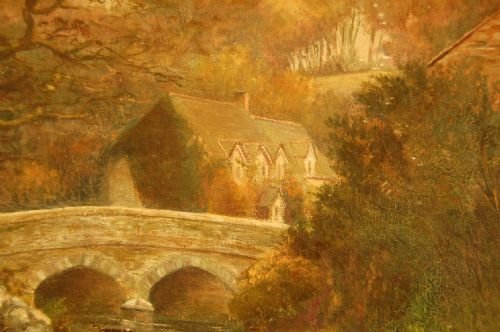 fig 1. Oil on Canvas 1912 Hilda Walker Original of Couchs Mill