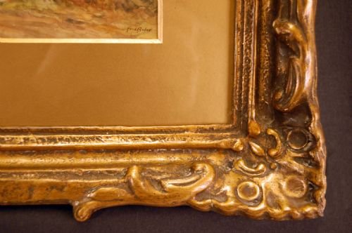 fig 1. Original Framed Watercolour Artwork by Fred Rider c1900