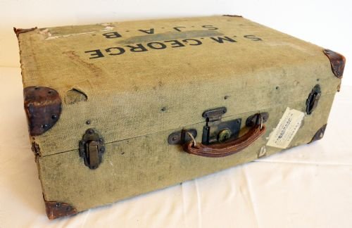 Leather Oxford Travel Luggage Suitcase Vintage English