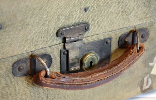 fig 2. Leather Oxford Travel Luggage Suitcase Vintage English