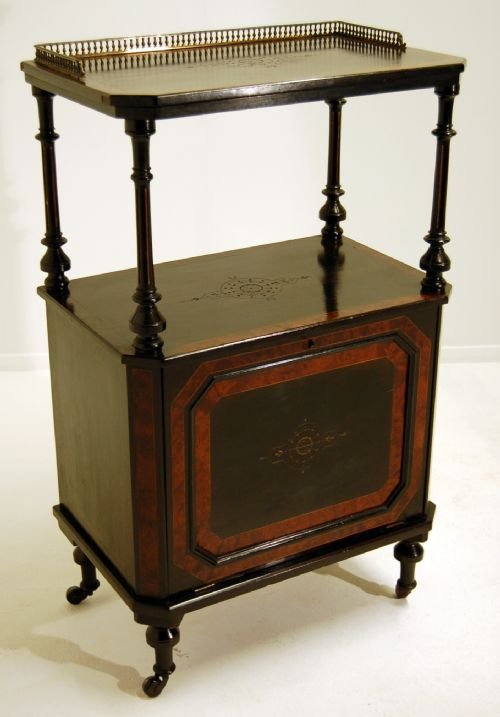 Fine Antique Music Cabinet Whatnot Display Table C1830
