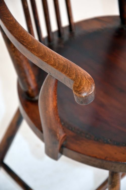 fig 1. Windsor Elbow Chair Armchair Antique c1900