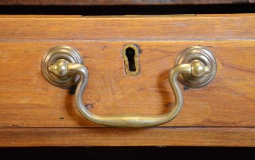 fig 2. Antique Leather Writing Table Desk Bureau & Chair c1900