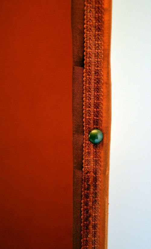 fig 1. Antique Screen Room Divider Folding Backdrop Orange