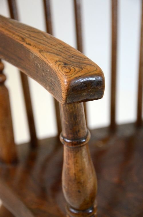 fig 2. Windsor High Back Chair Country Elm Stick Armchair