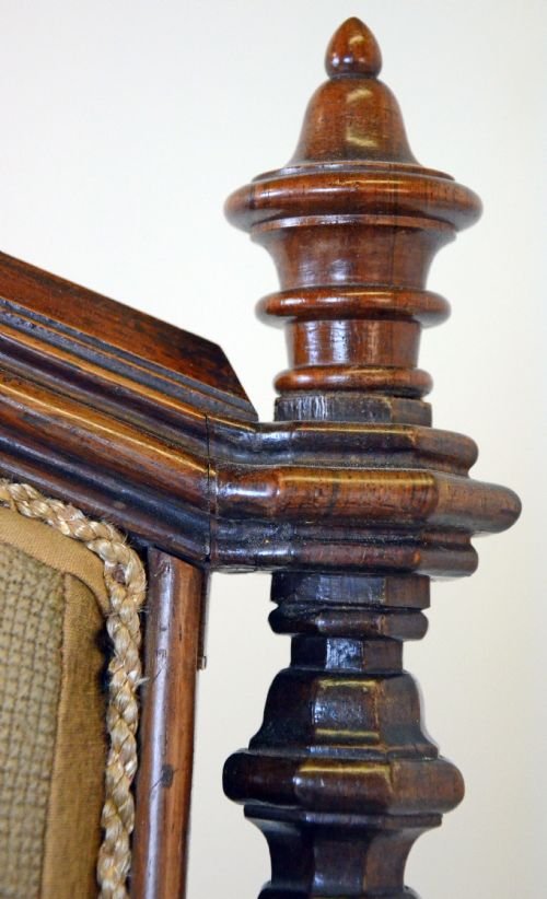 fig 2. Gothic Revival Victorian Antique Prie-Dieu Chair c1870