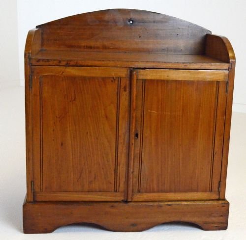 fig 1. Small Antique Pine Cabinet Cupboard With Shelf c1900
