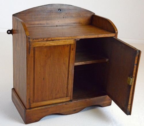 fig 2. Small Antique Pine Cabinet Cupboard With Shelf c1900