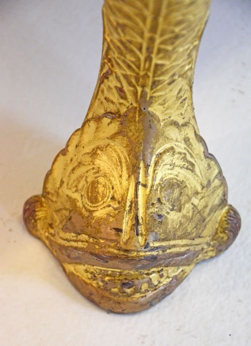 fig 2. Giltwood Stool Antique Footstool Seat Georgian Revival
