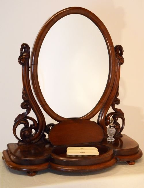 fig 2. Dressing Vanity Swing Bedroom Cosmetic Mirror Antique