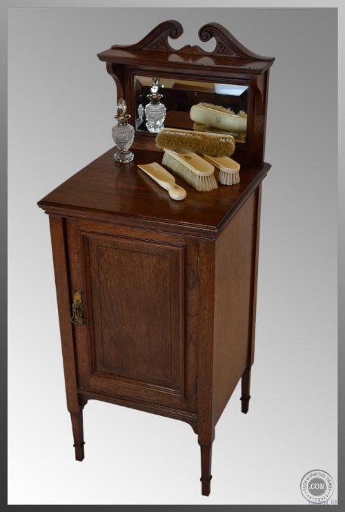Bedside Mirrored Vanity or Music Cabinet Pot Cupboard
victorian - Compact Size - Magazine Rack - Versatile