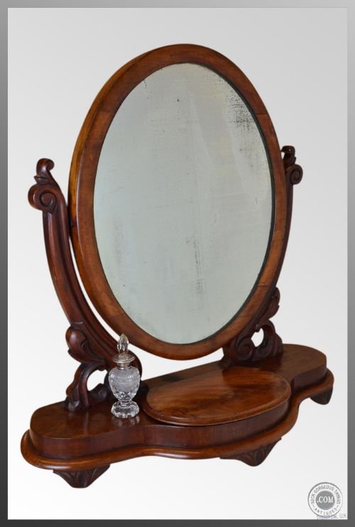 Dressing Vanity Swing Bedroom Cosmetic Mirror Antique
oval Toilet Mirror Original Glass - Storage Compartment