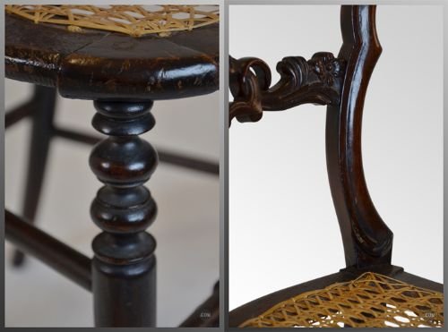 fig 2. Antique Chair Dining Office Hall Desk Bedroom c1840