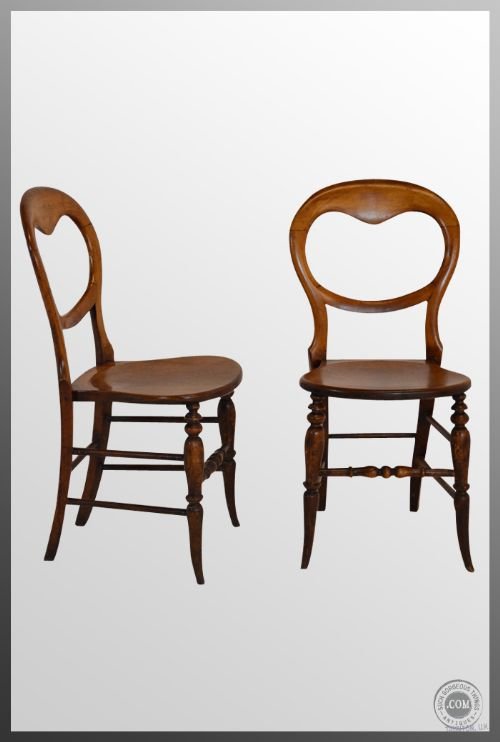 Pair of Antique Balloon Back Victorian Chairs C1850
quality Matched Pair Dining Office Hall Desk Bedroom