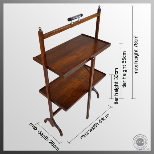 fig 1. Vintage Folding Cake & Tea Maids Serving Stand Antique