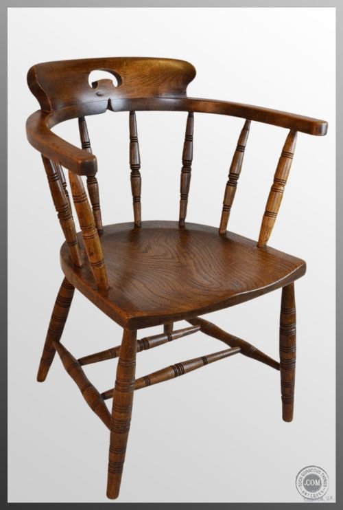 Windsor Bow Smokers Armchair Elm Country Chair C1880
superb Condition - Double Stretcher - Lovely Colour