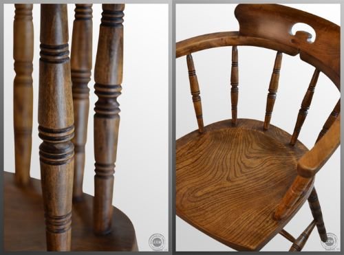 fig 2. Windsor Bow Smokers Armchair Elm Country Chair c1880
Superb Condition - Double Stretcher - Lovely Colour