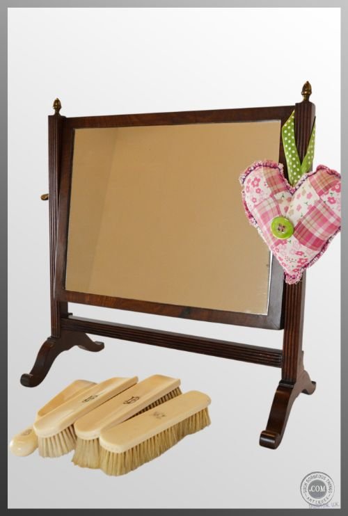 Georgian Dressing Vanity Swing Cosmetic Mirror Antique
bedroom Bathroom English Looking Glass George Lll C1800