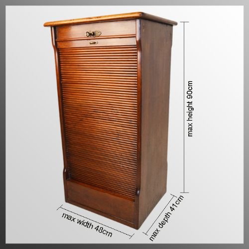 fig 1. Music Document Filing Cabinet Drawers Antique c1900
Art Nouveau Period Tambour Fronted Specimen Collectors