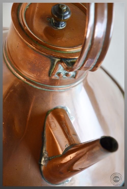 Antique Copper Kettle Victorian Coffee Pot