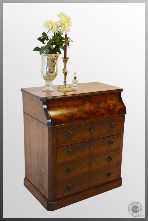 Antique Biedermeier Dressing Chest Desk Bureau C1840
utility Chest of Drawers Vanity Desk - Study or Bedroom