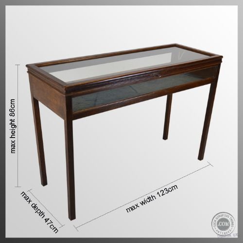 fig 1.
Bijouterie Display Case Glass Cabinet Edwardian Antique
Collectors Specimen or Retail Shop - Large - With Lock