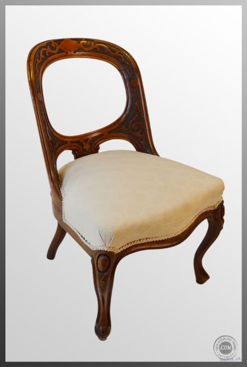 Antique Bedroom Hall Salon Chair Art Nouveau C1890