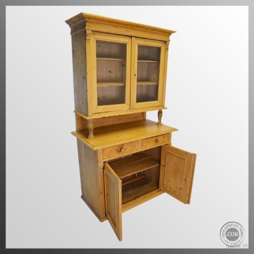 fig 3. Antique Victorian Pine Kitchen Dresser Cabinet c1870