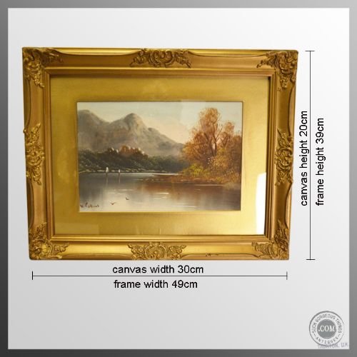fig 1. Antique Art Oil Painting on Board English School c1900 Picture Signed W.Collins