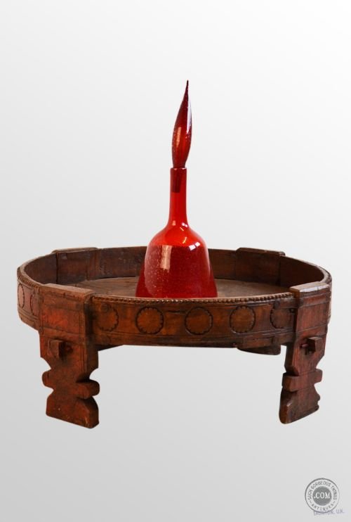 Antique Hardwood Coffee Low Occasional Jardiniere Table Oriental C1900