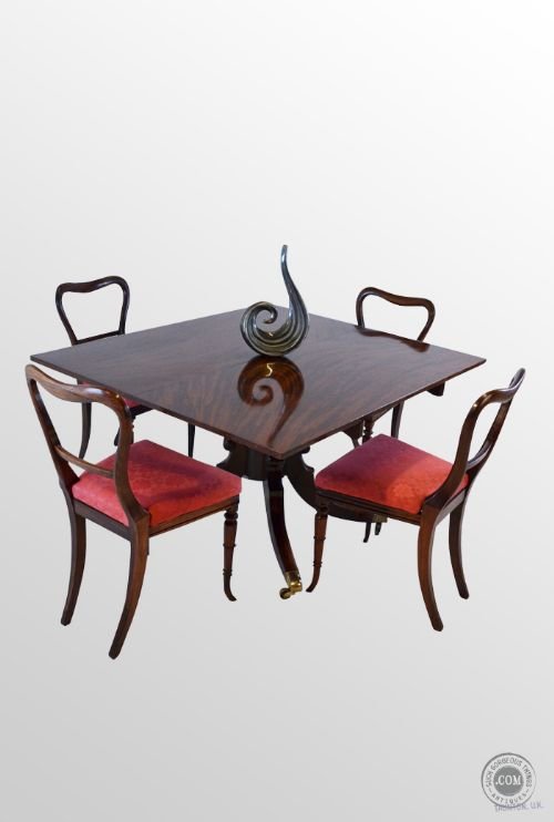 Regency Period Antique Breakfast Loo Tilt Top Mahogany Dining Table C1820
