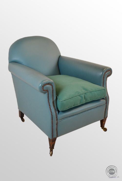 Leather Antique Armchair Club Chair Victorian