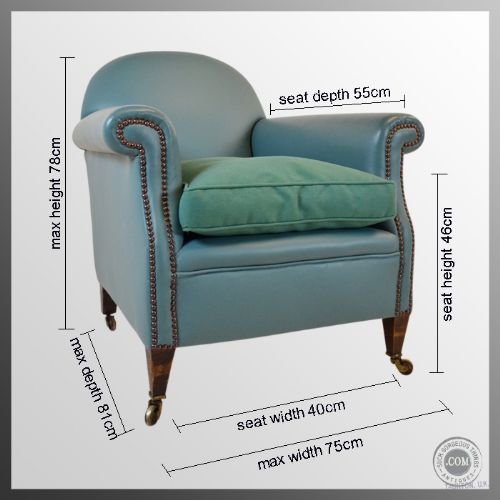 fig 1. Leather Antique Armchair Club Chair Victorian