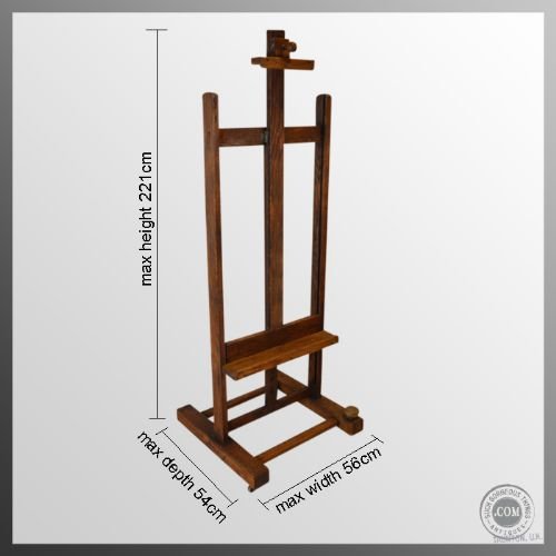 fig 1. Artists Art Easel Antique Oak Painters Painting Stand Reeves & Sons London c1920