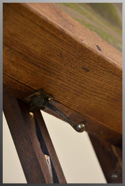 fig 2. Artists Art Easel Antique Oak Painters Painting Stand Reeves & Sons London c1920