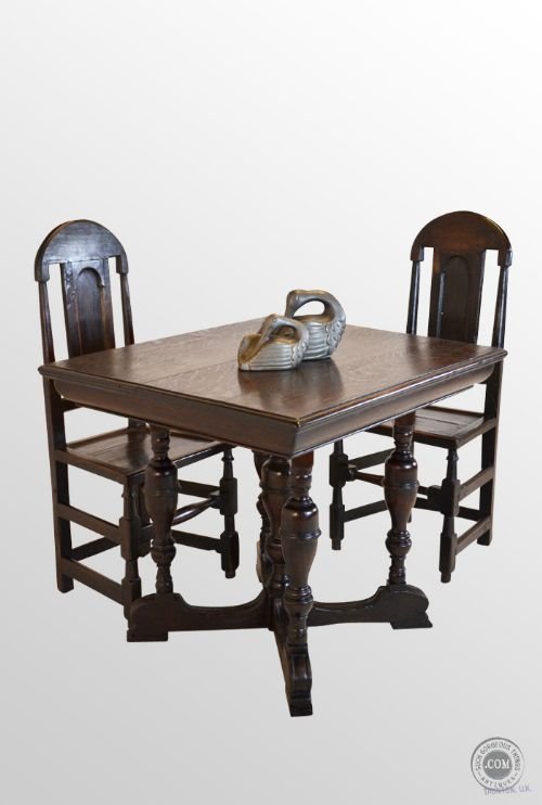 Oak Antique Hall Supper Display Table Scottish by Wylie and Lochhead Ltd C1890