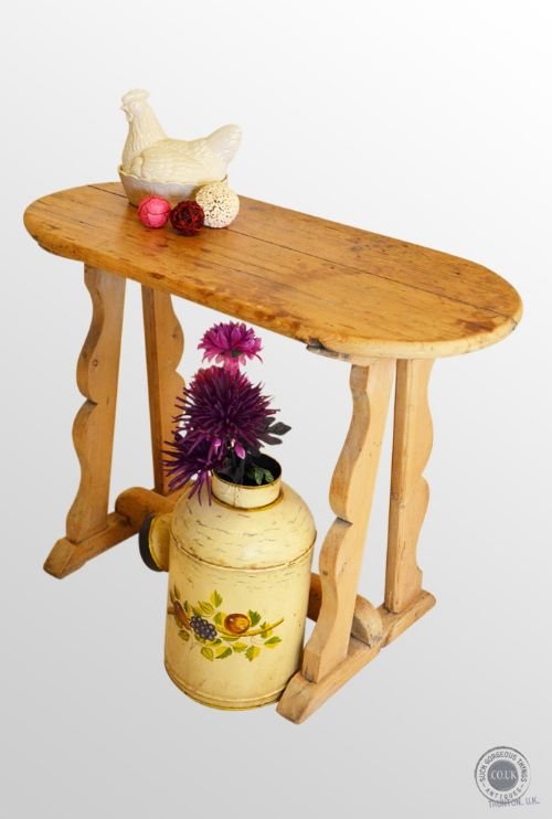 Antique Victorian Pine Devon Butter Maids Table C1860