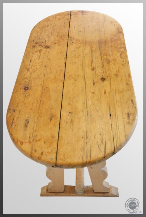 fig 2. Antique Victorian Pine Devon Butter Maids Table c1860