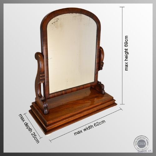 fig 1. Antique Dressing Vanity Swing Bedroom Cosmetic Mirror c1870
