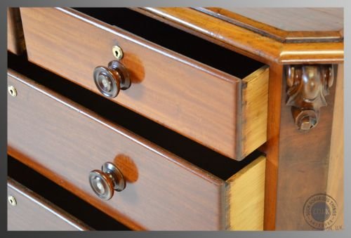 fig 3. Antique Large Mahogany Chest of Drawers Victorian c1860 Fine Quality