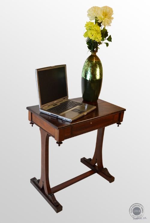 Regency Antique Rosewood Worktable Desk Writing Console Table C1820