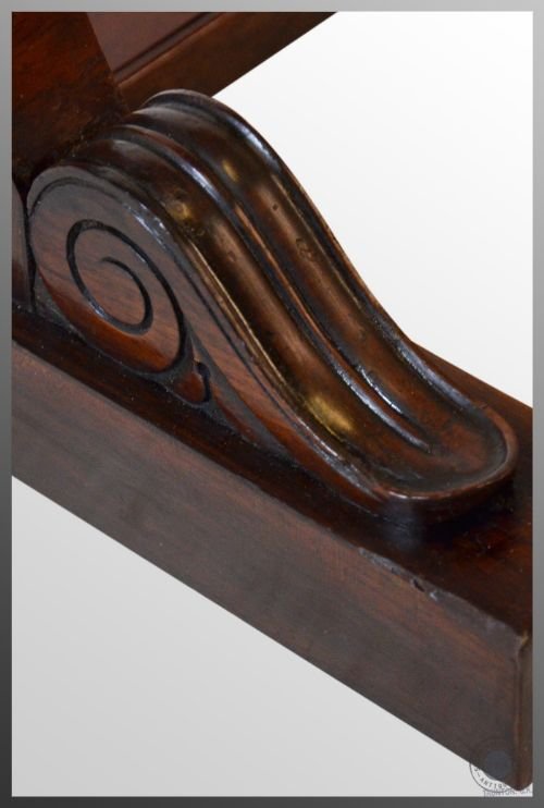 fig 2. Regency Antique Rosewood Worktable Desk Writing Console Table c1820