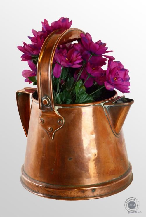 Antique Copper Kettle Jug Pot Tea Urn - Victorian C1850