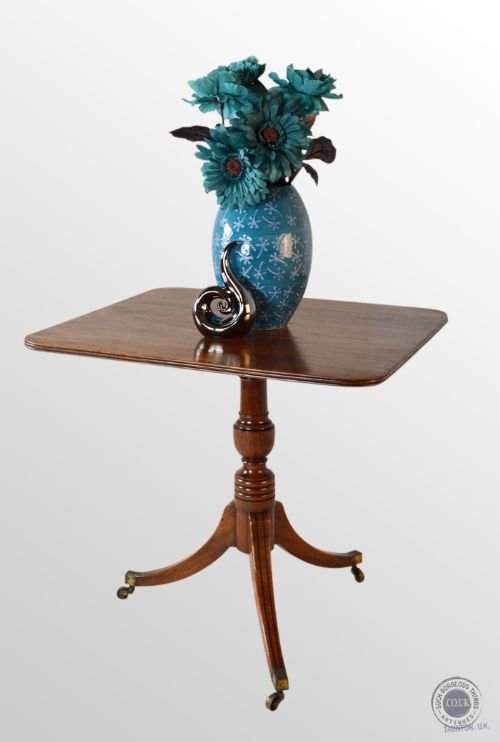 Georgian Wine Lamp Side Occasional Tilt Tripod Table C1800